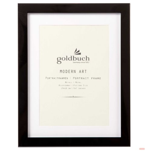 Bild von Bilderrahmen Modern Art Black Bildformat 13x18cm, metall, schwarz - VE 2