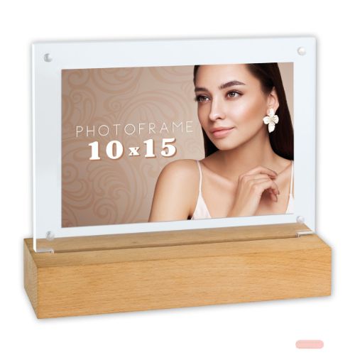 Bild von Bilderrahmen New York N mit Beleuchtung, acryl, für Foto 10x15cm, EW446N - VE 2