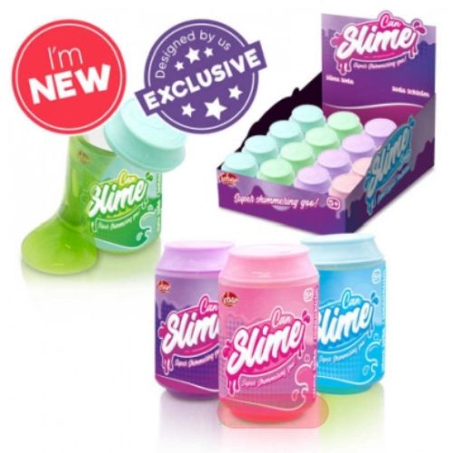 Bild von CAN OF SLIME, Schleim in Dose, ca.10cm, gemischt im Display - VE 12