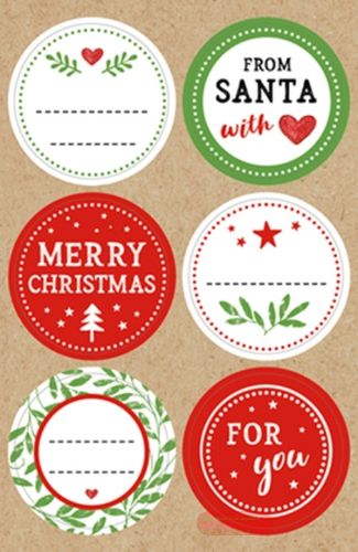 Bild von CHRISTMAS EVERGREEN, 4 Blatt 8,8x13,5cm von Stickers pro Packung - VE 10 (Pack)