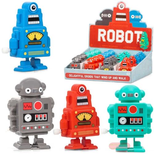 Bild von CLOCKWORK ROBOT, aufziehbare Roboter, mehrfarbig sortiert, im Display - VE 24 (SR)