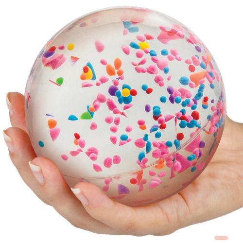 Bild von COLOUR STORM BOUNCY BALL, Kunststoff, mehrfarbig sortiert, ca.10cm, im Display - VE 6