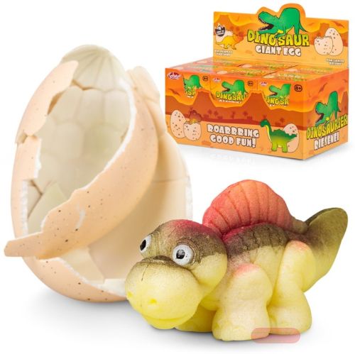 Bild von DINOSAUR GIANT EGG, Wachsendee Dinos im Ei gemischt, ca.11cm, Box, im Display - VE 6