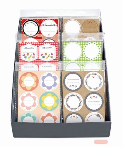 Bild von DISPLAY EINMACHZEIT, 6 Serien à 12 Pack (Sticker rund 5,3cm) 72 Stück gemäss Katalog