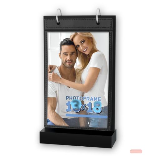 Bild von Bilderrahmen/Kalender Holz schwarz Kildare vertikal für 12 x 13x18cm, UT957V - VE 3