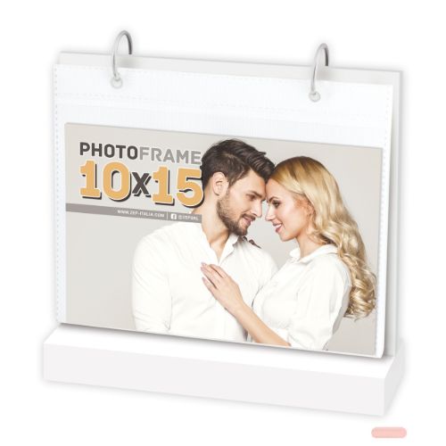 Bild von Bilderrahmen/Kalender Holz weiss Limerick horizontal für 12 x 10x15cm, UT264H - VE 3