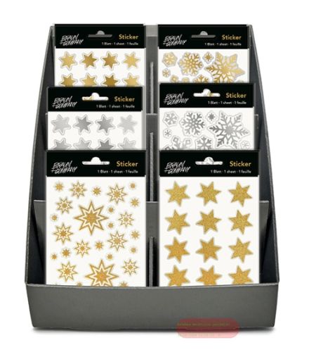 Bild von Display Classic WH, 1 Blatt 10x15cm von Stickers pro Pack, 6 Designs ass.  - VE 60 (Pack)