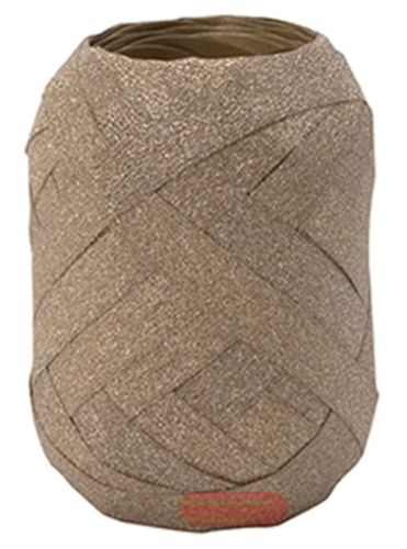 Bild von Eiknäuel Jumbo Glamour, Polyband 10mmx15m , altgold - VE 6