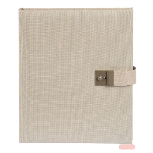 Bild von Dokumentenmappe mit 5 Taschen, Leinen, 24.5x30.5cm, Summertime, beige