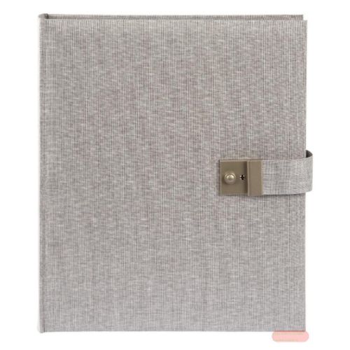 Bild von Dokumentenmappe mit 5 Taschen, Leinen, 24.5x30.5cm, Summertime, grau