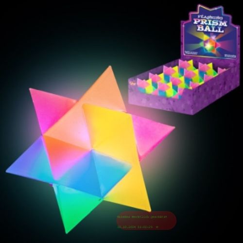 Bild von FLASHING PRISM BALL, ca.6,5cm, inkl.Batterie, im Display - VE 12