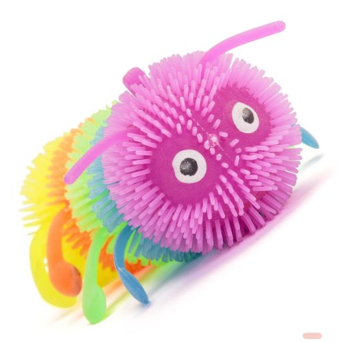 Bild von FLASHING SQUASHY CATERPILLAR, Raupe, ca.17cm, batterien inkl., Display - VE 12