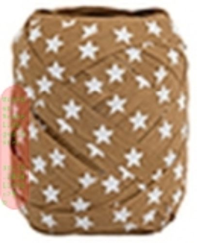 Bild von Eiknäuel Baumwolle 10mm x 12m, Stern, braun-weiss - VE 6