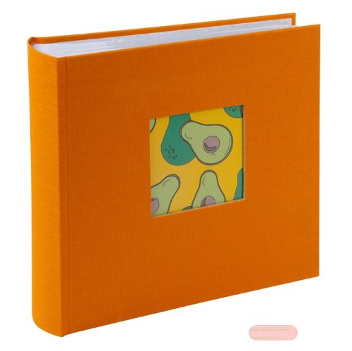 Bild von Einsteckalbum Hardcover geb. f.200 Fotos 10,5cmx15,5cm, p.p.,Bella Vista sun orange