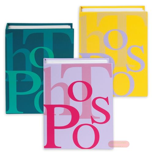 Bild von Einsteckalbum Hardcover geb. für 100 Fotos 10x15cm, p-h-o-t-o-s sortiertt (3) - VE 24