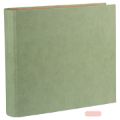 Bild von Fotoalbum 28x25,5cm verdeckte 2-Ringmechanik, 50 Seiten, Hanf-Papier, Smoke Green