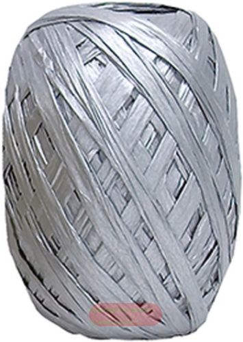 Bild von Eiknäuel Papier Raffia-Band, ca.30m , silber - VE 10