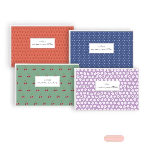 Bild von Einsteckalben Softcover für 32 Fotos 10x15cm quer, Retro Mix sortiert (3), Display - VE 36
