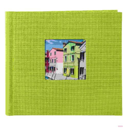 Bild von Einsteckalbum f.100 Fotos 10,5cmx15,5cm,p.p.,Leinen uni, B.Vista grün