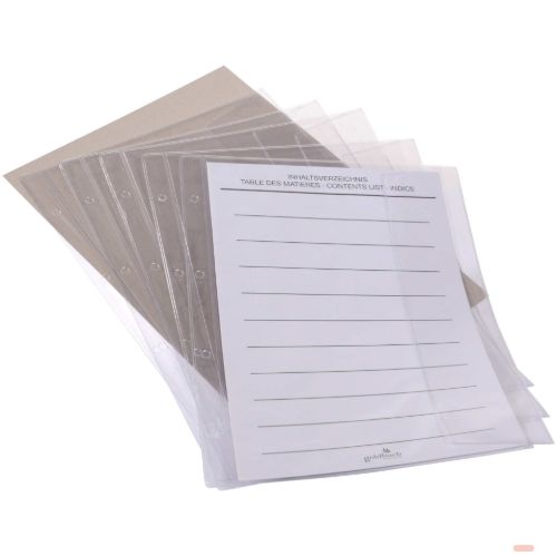 Bild von Ersatzhüllen Dokumentenmappen (gb 54...), 25,5x34cm, (Set/Pack = 5 Stk)