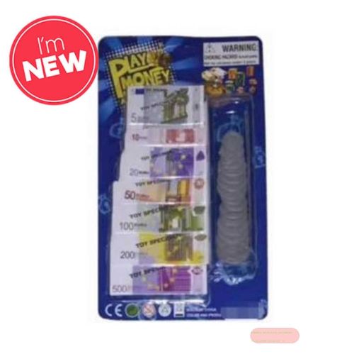 Bild von EURO PLAY MONEY, Spielgeld gemischt, Blisterverpackung 16x25cm - VE 12