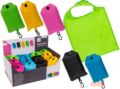 Bild von Faltbare Einkaufstasche, Neon, 100% Polyester, ca.39x54cm, 5 x ass. im Display - VE 24