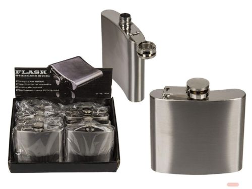 Bild von Flachmann aus Metall, ca.140 ml, ca.10x10cm, im Display - VE 8