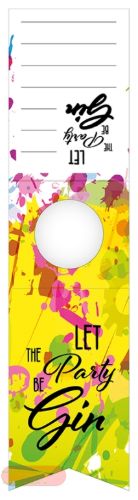 Bild von Flaschenhänger 70mm x 280mm, Party be Gin matt - VE 10