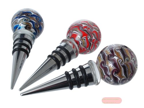 Bild von Flaschenkorken mit Mini Traumkugel aus Glas, ca.4cm, in Box - VE 12