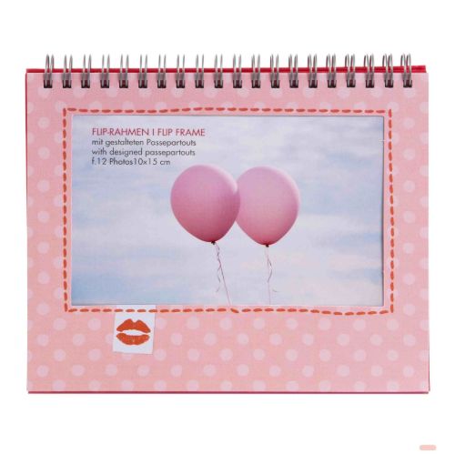 Bild von Flip-Rahmen für 12 Fotos, ca.18x16x2cm, Kiss - VE 6