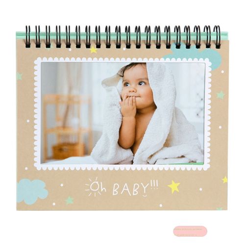 Bild von Flip-Rahmen für 12 Fotos, ca.18x16x2cm, Oh Baby - VE 6