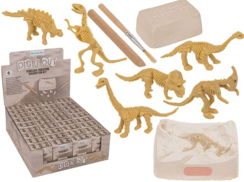 Bild von Fossilienset zum Ausgraben, Dinosaurier 6-fach ass. im Display - VE 36