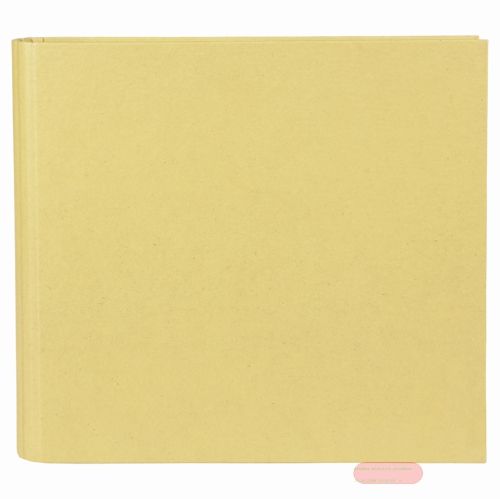 Bild von Fotoalbum 28x25,5cm verdeckte 2-Ringmechanik, 50 Seiten, Hanf-Papier, Sunlight gelb