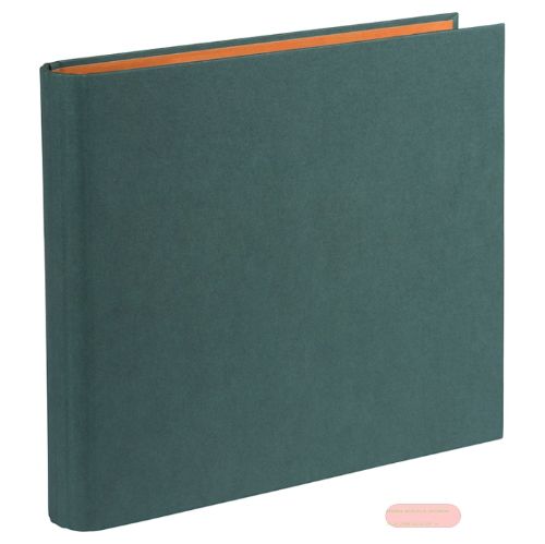 Bild von Fotoalbum 28x25,5cm verdeckte 2-Ringmechanik, 50 Seiten, Hanf-Papier,Midnight Green