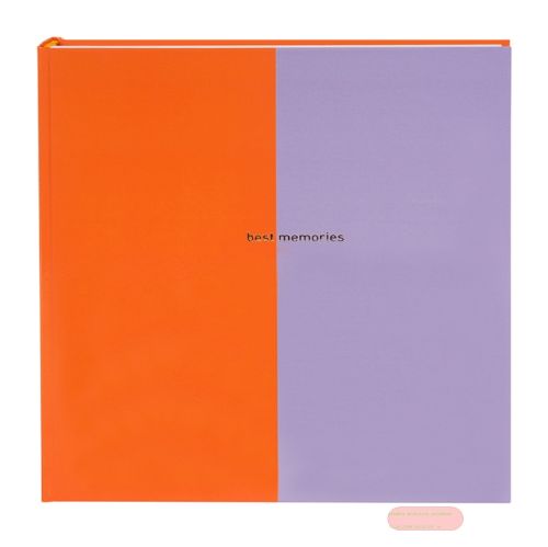 Bild von Fotoalbum 30x31cm, 60 S.weiss, Papier, Coloration orange/flieder