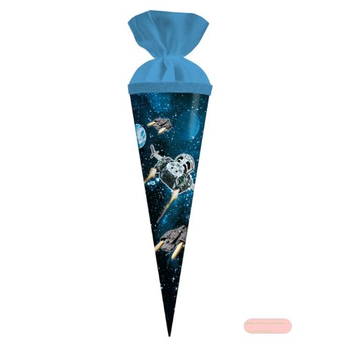 Bild von Geschenk/Schultüte 35cm mit Filzverschluss, Raumschiff - VE 5