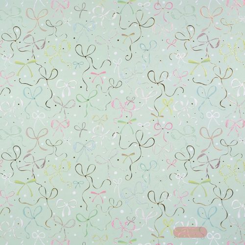 Bild von Geschenkpapier Bogen 50x70cm, Ribboné mint - VE 10