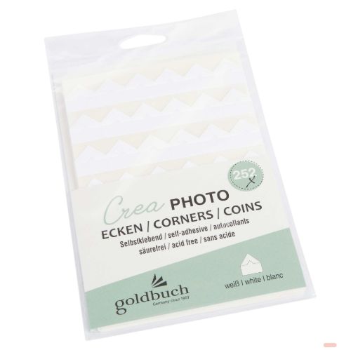 Bild von Fotoecken Crea, Beutel, Inhalt 252 Stk./Beutel, Farbe weiss, in Displaybox - VE 15