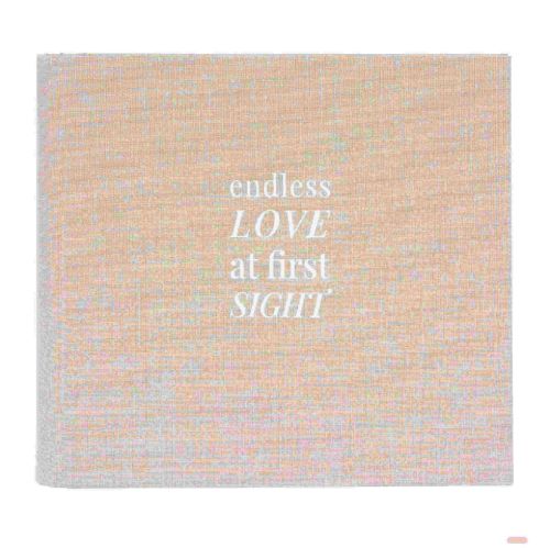 Bild von Foto-Gästebuch 28x25,5cm mit verdeckter 2-Ringmechanik, 50 Seiten, Linum 2.0 creme meliert