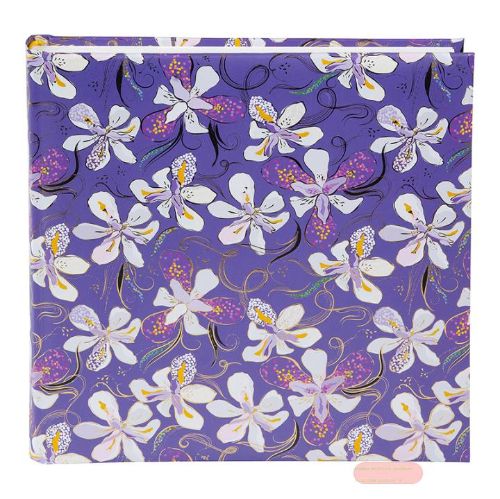 Bild von Fotoalbum 60 S.weiss, 25x25cm, Orchid Mood purple