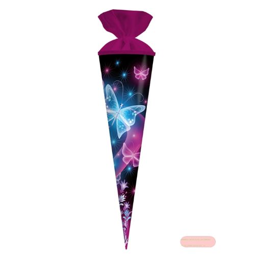 Bild von Geschenk/Schultüte Sound&Light 70cm, Filzverschluss, Schmetterling - VE 2