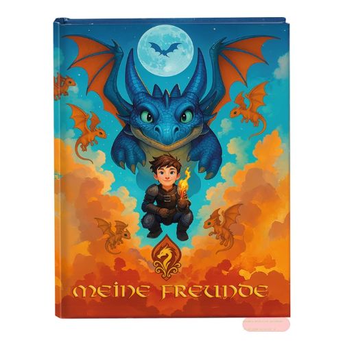 Bild von Freundebuch DIN A5 - 88 S.illustriert, Drachenfreund - VE 2