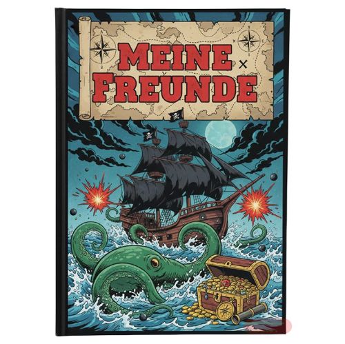 Bild von Freundebuch DIN A5 - 88 S.illustriert, Flaggschiff- VE 2