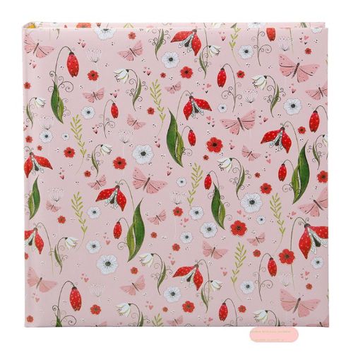 Bild von Fotoalbum 60 S.weiss, 30x31cm, Secret Garden pink
