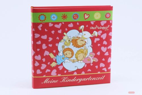 Bild von Fotoalbum Meine Kindergartenzeit 25x25cm, 60 Seiten weiss, wingels Herzen rot