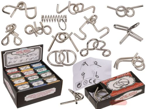 Bild von Geduldspiele Metall, ca.7cm, 12-fach ass., Box, Display - VE 48