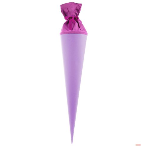 Bild von Geschenk/Bastelschultüte 70cm, mit Filzmanschette in lila - VE 5