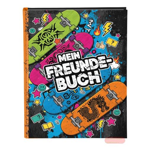 Bild von Freundebuch DIN A5 - 88 S.illustriert, Skateboards - VE 2