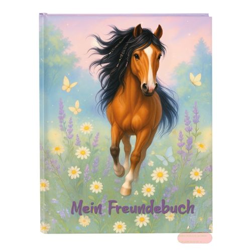 Bild von Freundebuch DIN A5 - 88 S.illustriert, Wiesenglück - VE 2