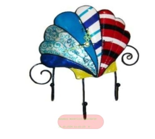 Bild von Funky Uhr Muschel, 26x28x5cm